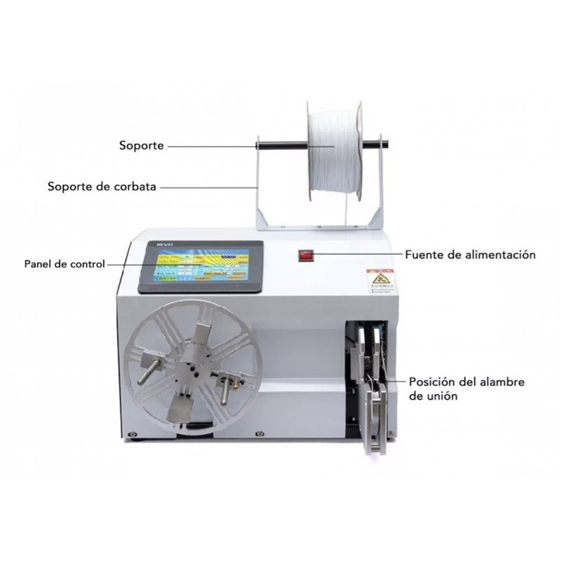 MAQUINA ENROLLADORA Y EMBOBINADORA DE CABLES